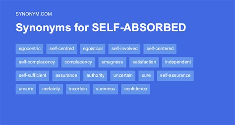 synonym self absorbed